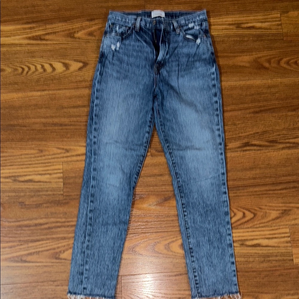 Pistola: Cassie Super High Rise‎ Straight Crop Era Vintage Sz 27 distress skinny